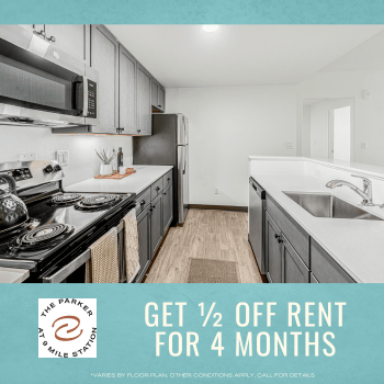 Get 1/2 Off Rent for 4 Months! Conditions apply, call for details.